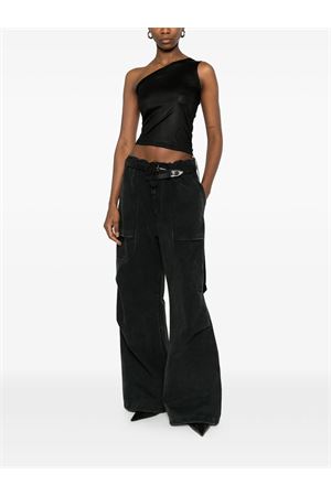 Ziggy T in jersey nero RICK OWENS DRKSHDW | DS01F4114JL09